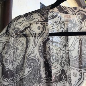 Black and White Kimono